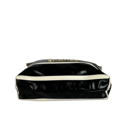 Chanel 22 kleine Hobobag schwarz weiß gestreift 2024 / neuwertig Chanel