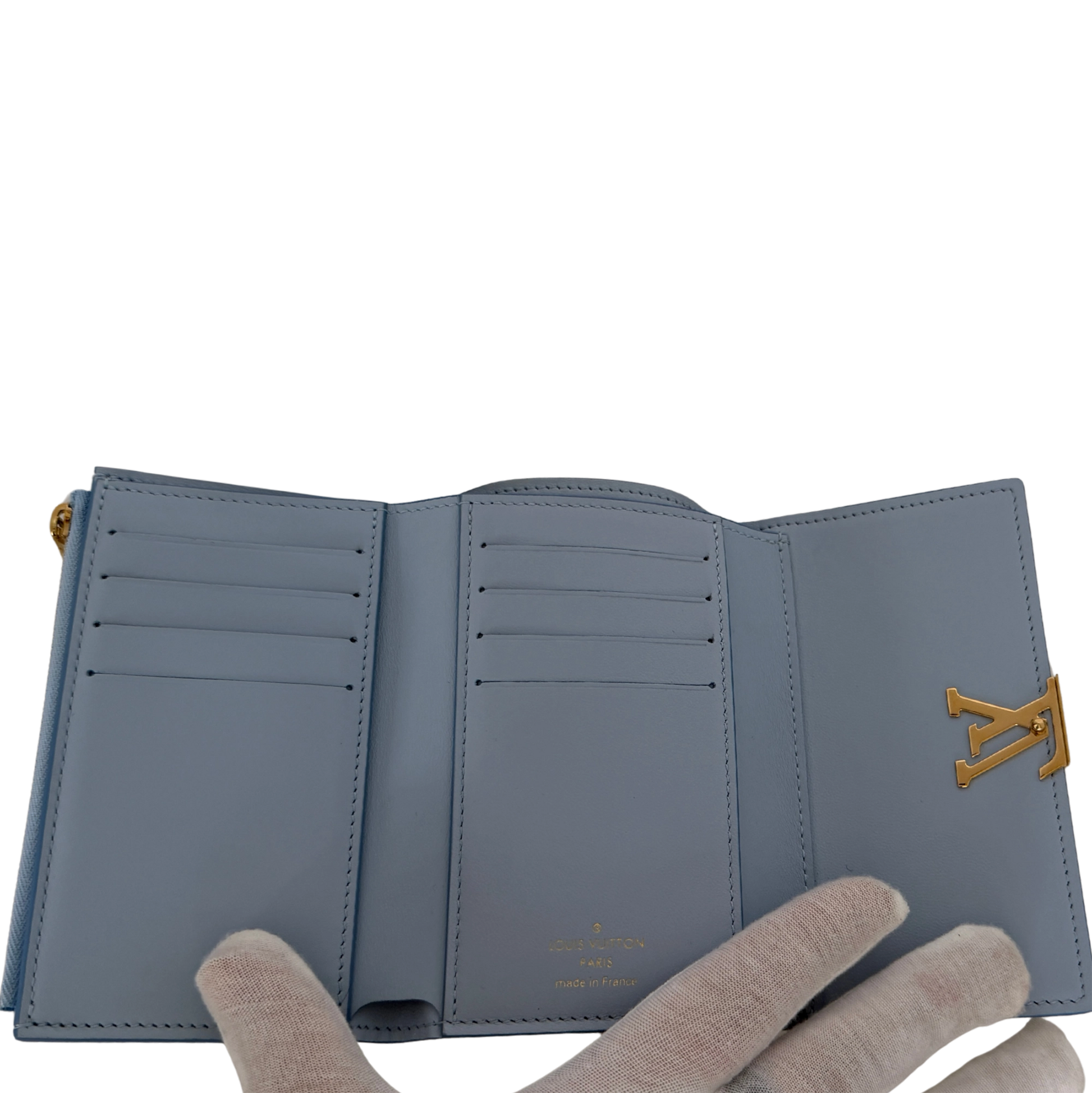 Louis Vuitton Capucines Compact Geldbörse lilac Fullset / neuwertig Louis Vuitton
