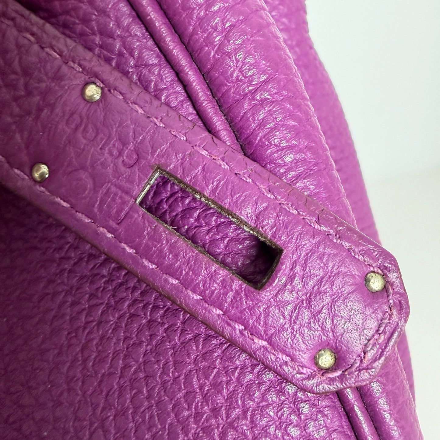 Hermès Birkin Bag 35 Togo Leder lila Palladium Hardware 2014 / sehr gut Hermès