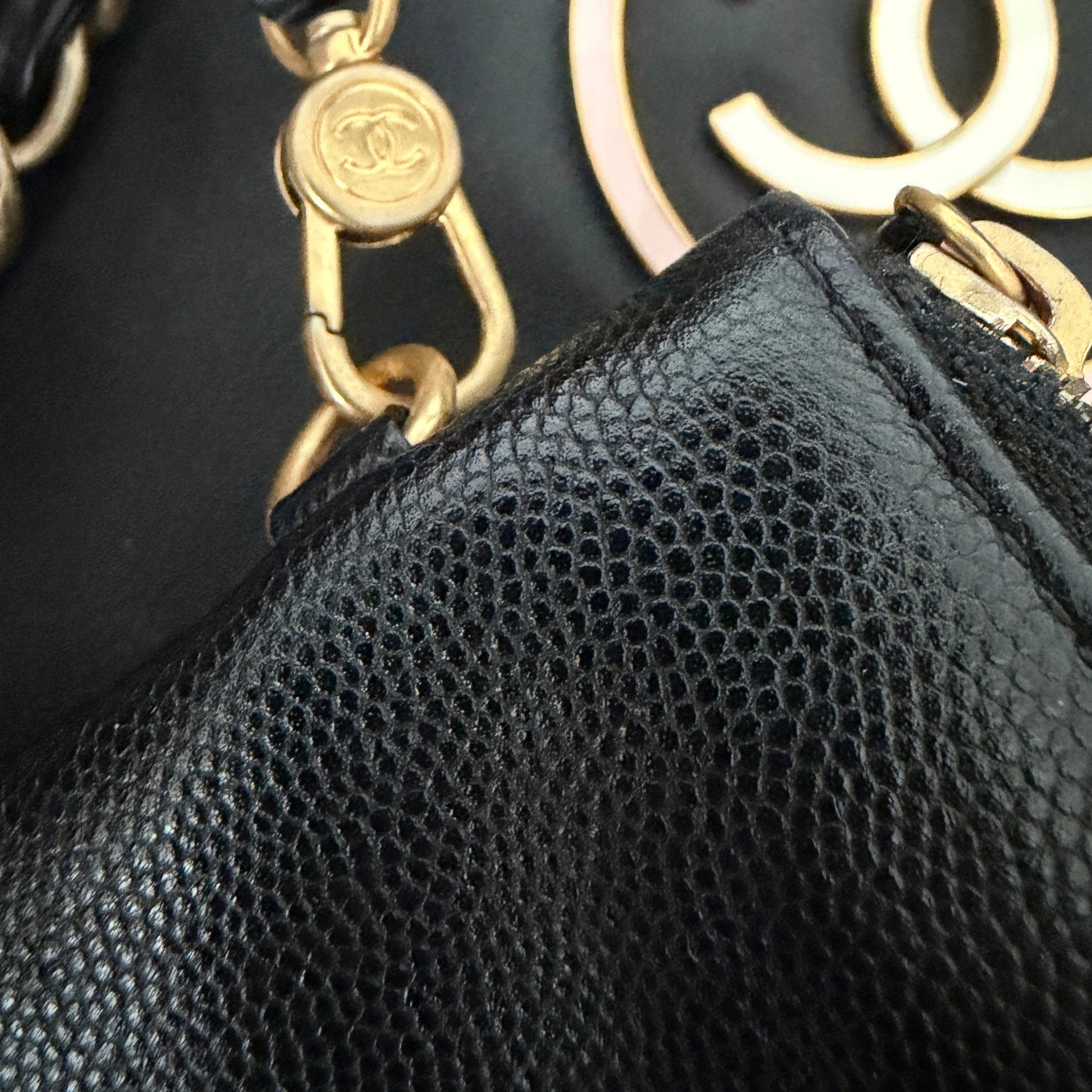 Chanel Deauville Leder Multicolor Tote Bag / sehr gut Chanel