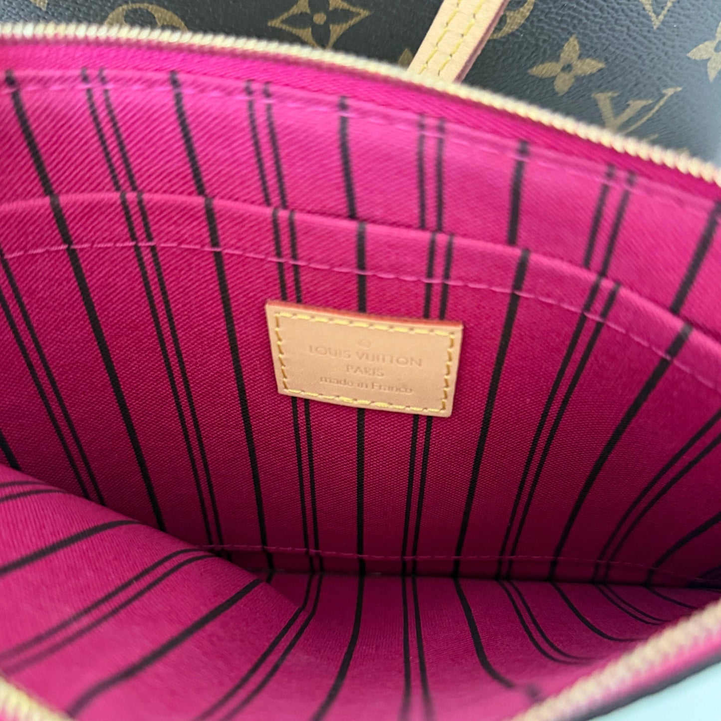 Louis Vuitton Neverfull Monogram MM Pivoine / neuwertig Echtheitscheck