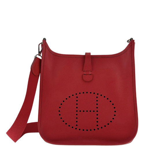 Hermès Evelyne 29 Rubis Taurillon Clemence Palladium 2005 / sehr gut Hermès