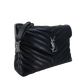 Saint Laurent YSL LouLou Medium Leder schwarz silberne Hardware / sehr gut Saint Laurent