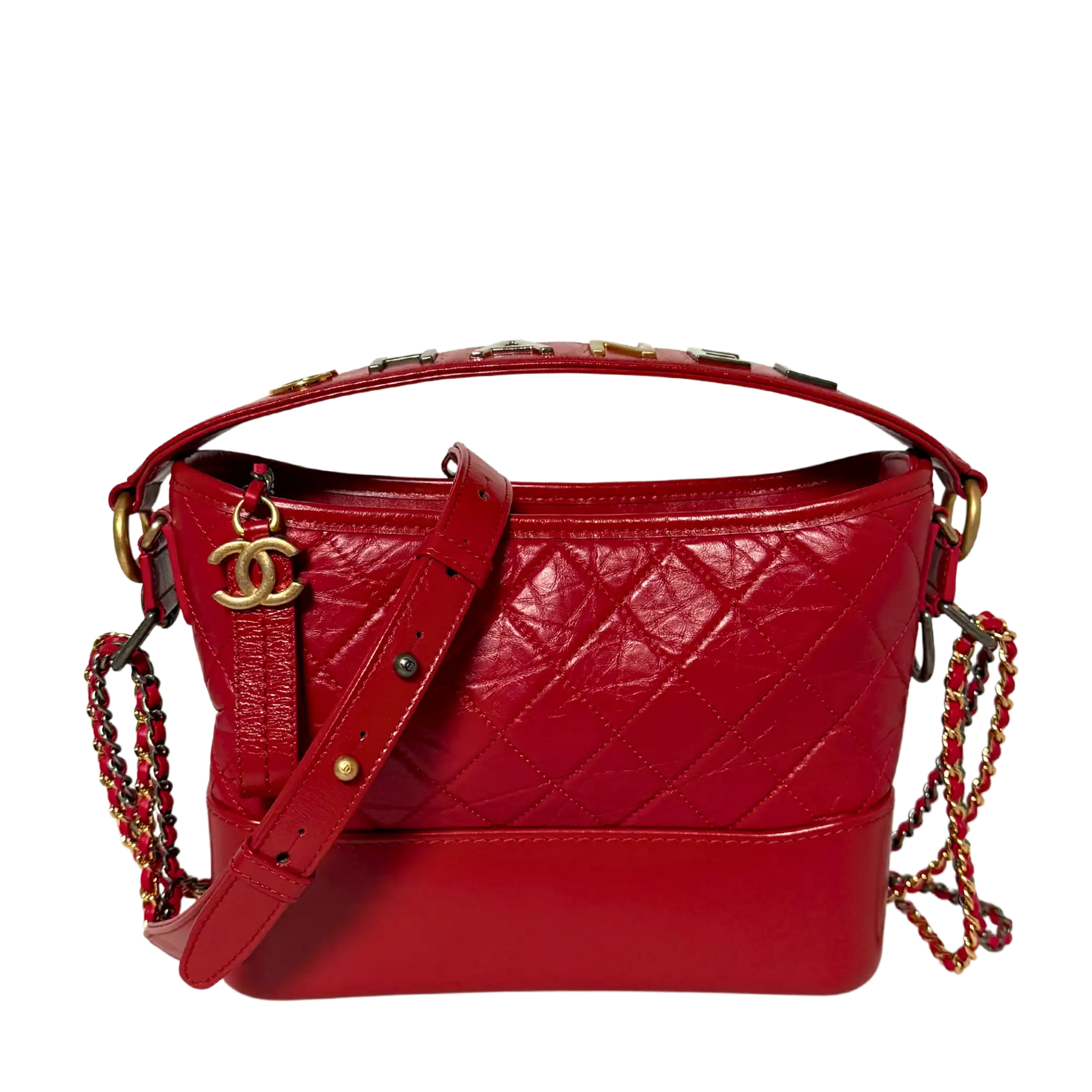 Chanel Gabrielle Small Hobo Bag rot 2020 Fullset / Sehr gut Chanel