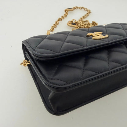 Chanel Wallet on Chain Phone Holder on Chain limited Edition Fullset / neuwertig Chanel