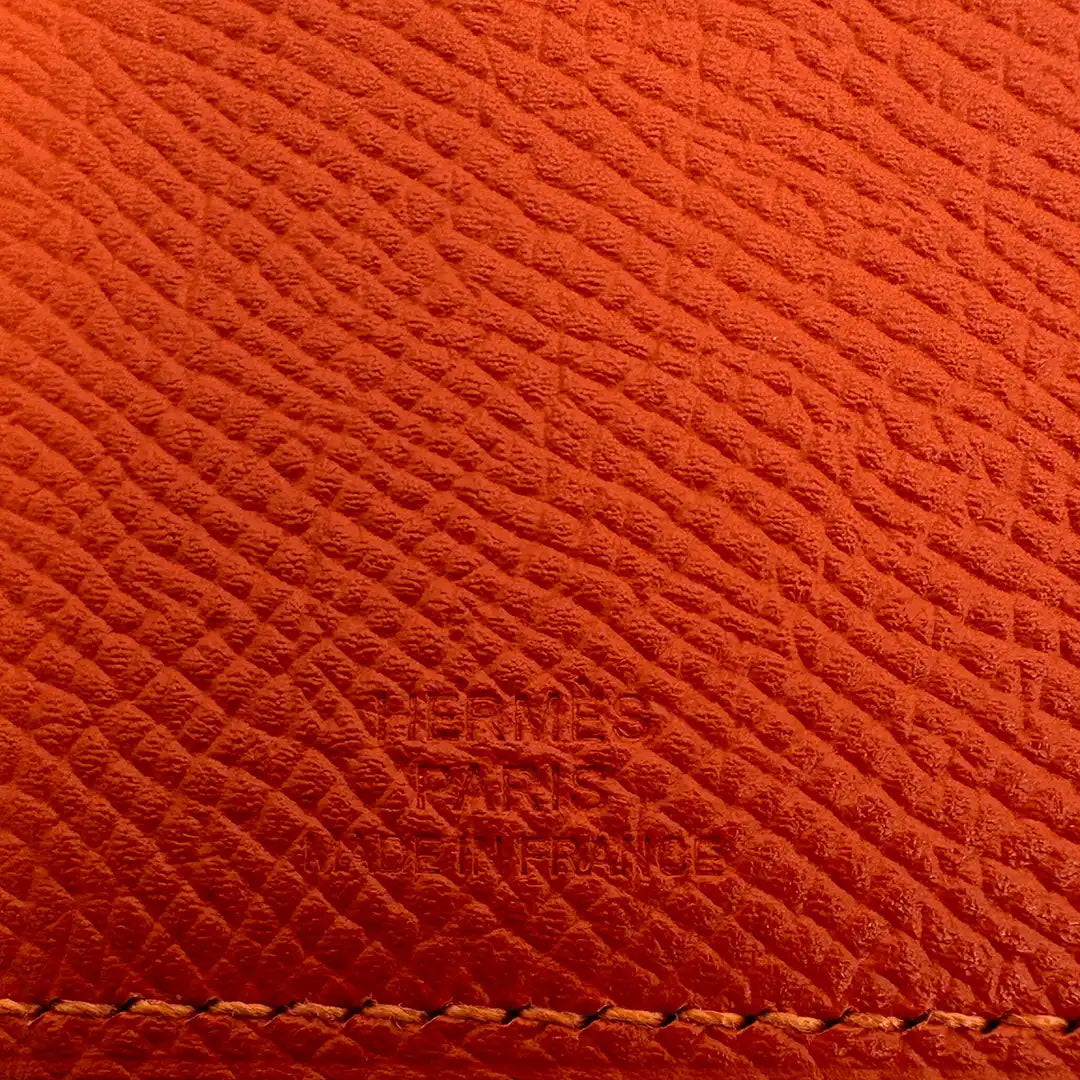 Hermés Pass-Etui Tarmac Dot Passhülle Orange Fullset / neu Hermès