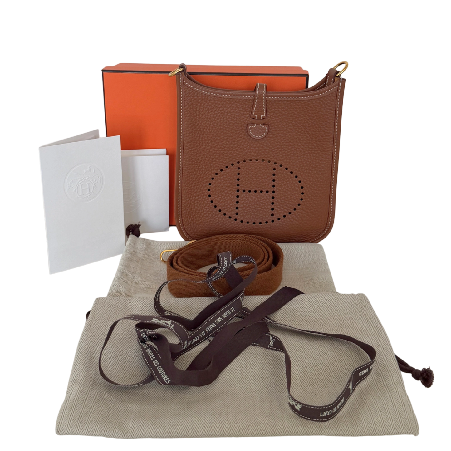 Hermès Evelyne 16 Amazone Taurillon Clemence braun Fullset 2025 / neuwertig Hermès