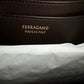 Ferragamo Hug mittelgroße Tote aus Veloursleder braun / ungetragen Salvatore Ferragamo