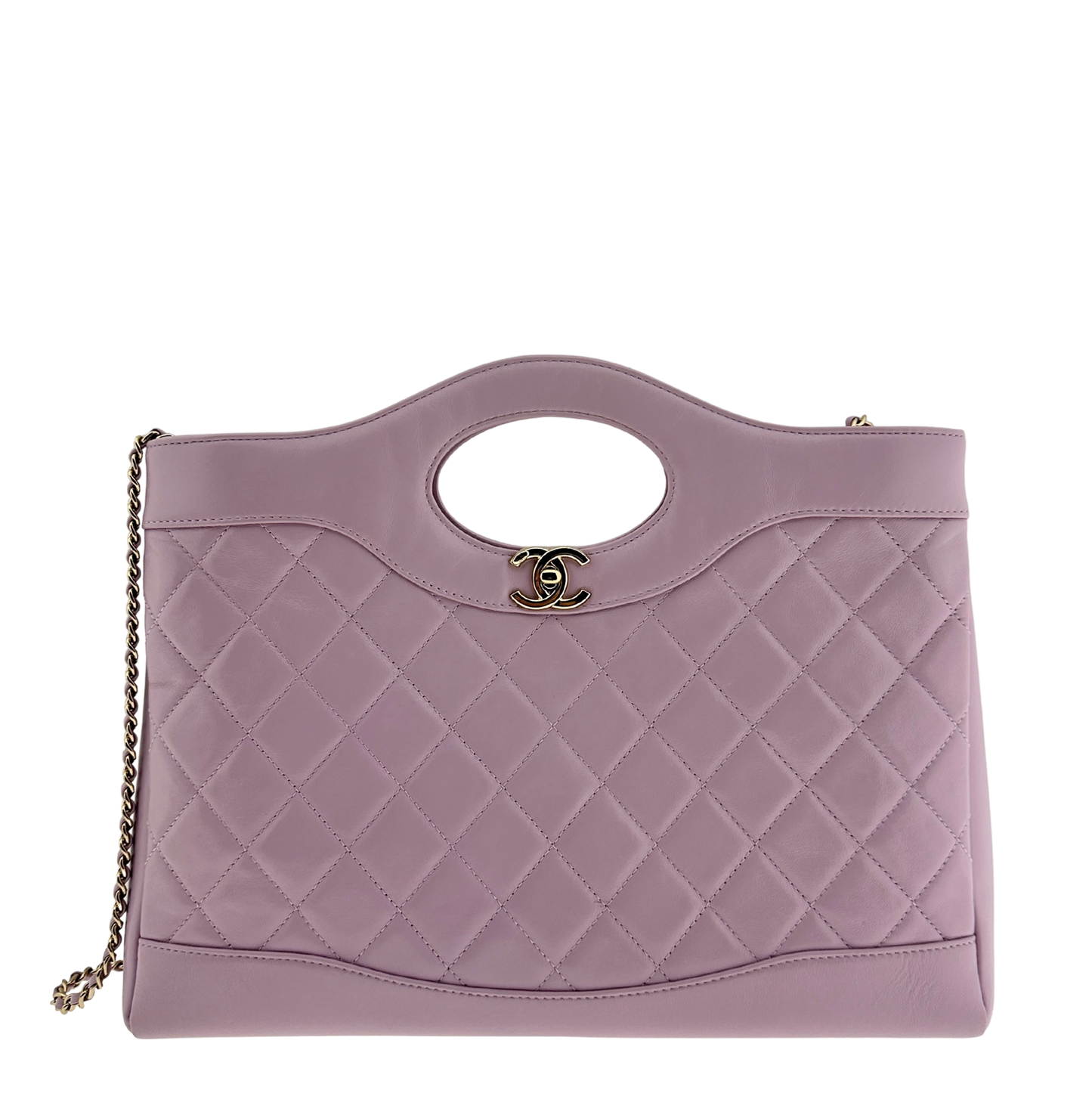 Chanel 31 light purple glänzendes Lammleder Shopper / sehr gut Louis Vuitton