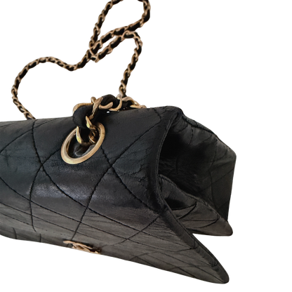 Chanel Timeless Single Flap Small Lammleder Schwarz / gut Chanel