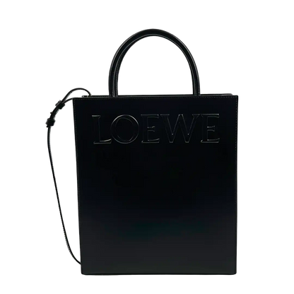 Loewe Shopper A4 Tote Bag Kalbsleder schwarz / sehr gut Loewe