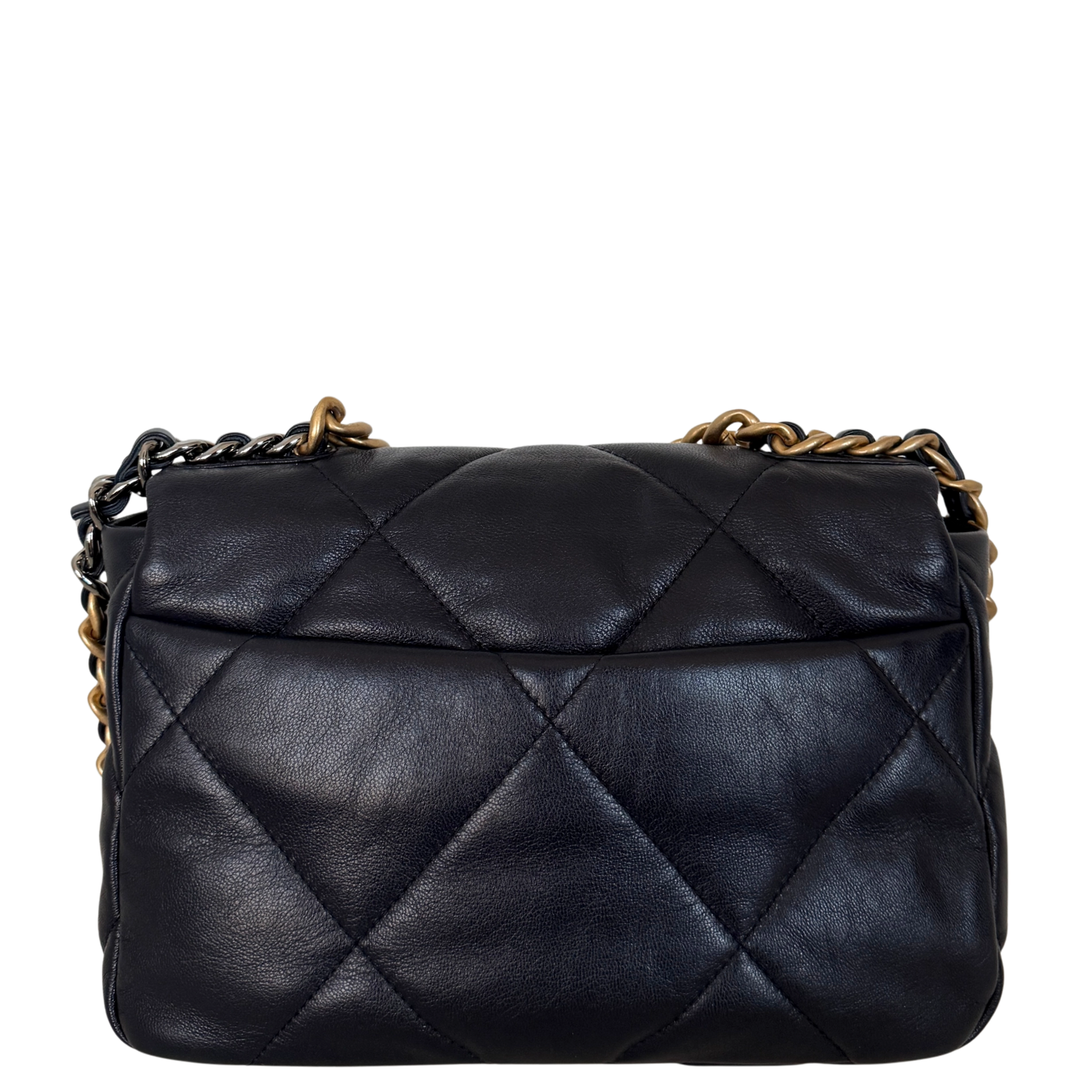 Chanel 19 Flap Bag Small Tasche Lammleder Navy Fullset / neuwertig