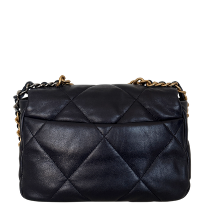 Chanel 19 Flap Bag Small Tasche Lammleder Navy Fullset / neuwertig