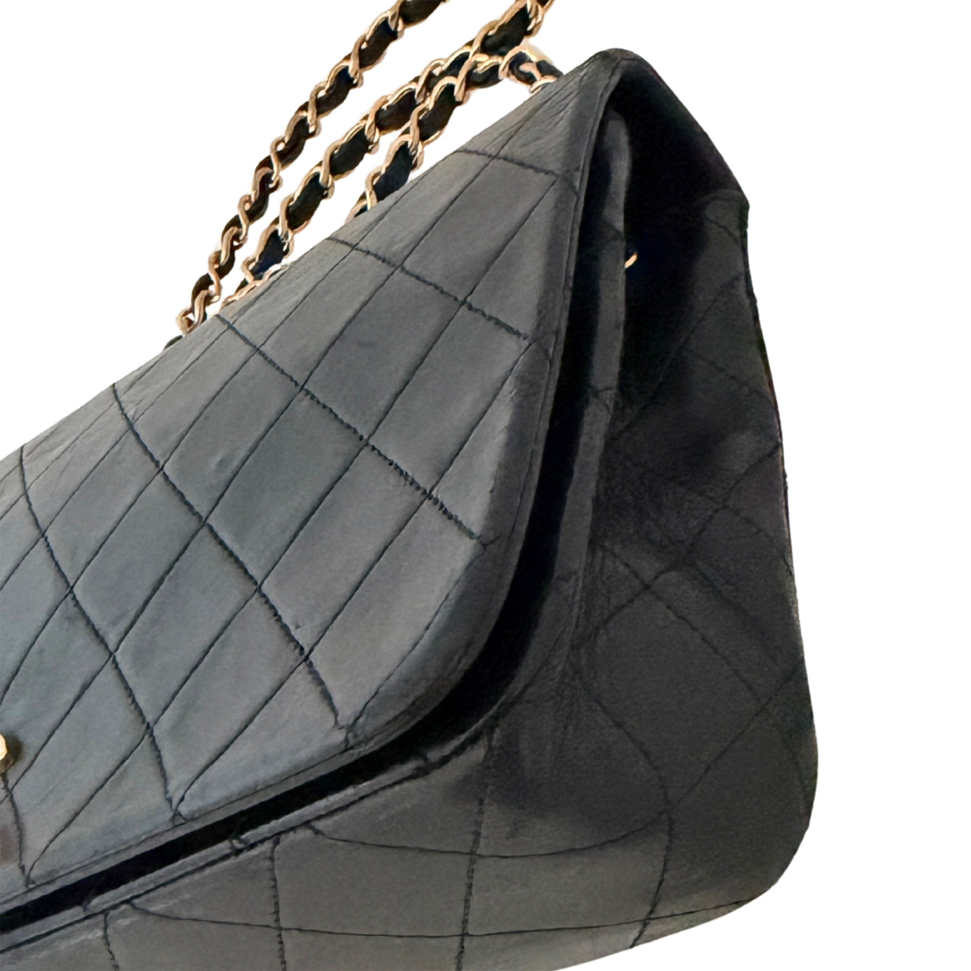 Chanel Timeless Single Flap Small Lammleder Schwarz / gut Chanel