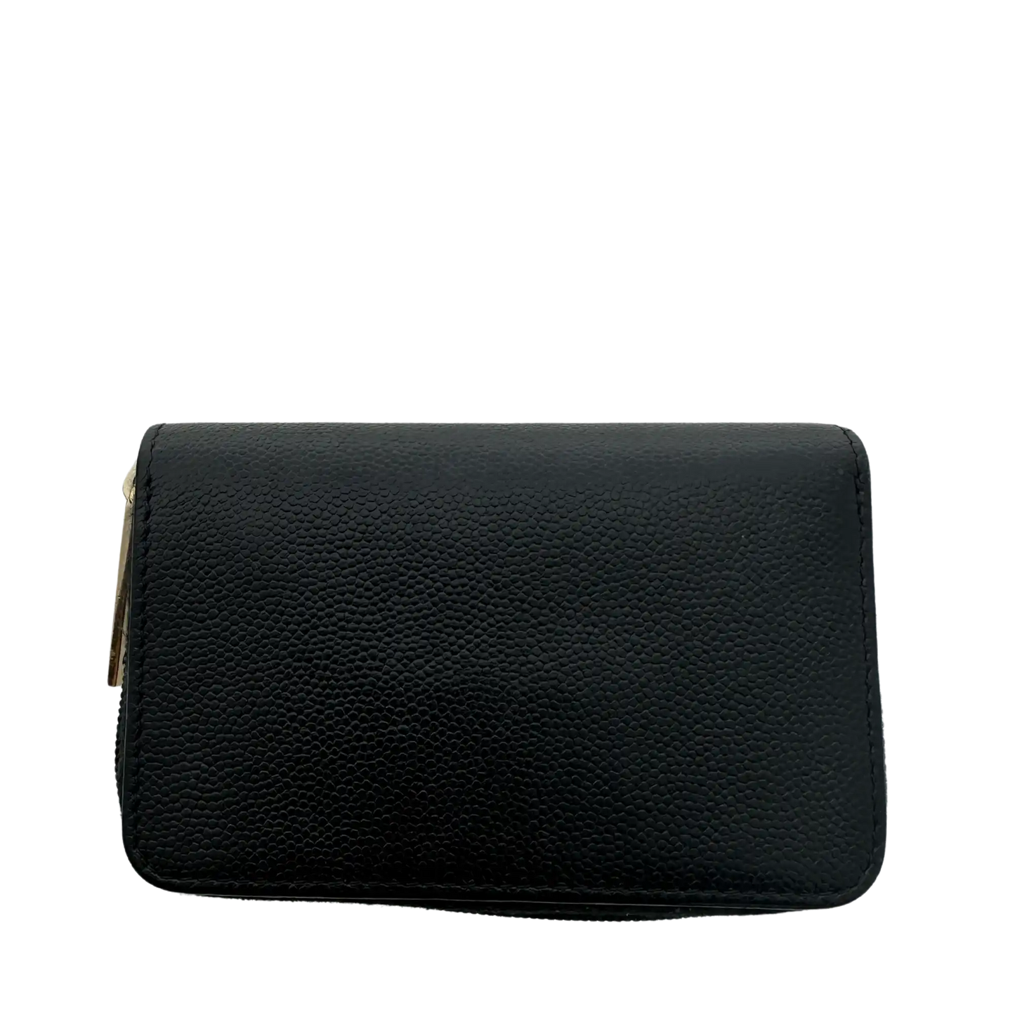 Chanel Coco Mark  kleine Geldbörse CC Leder schwarz / sehr gut Chanel