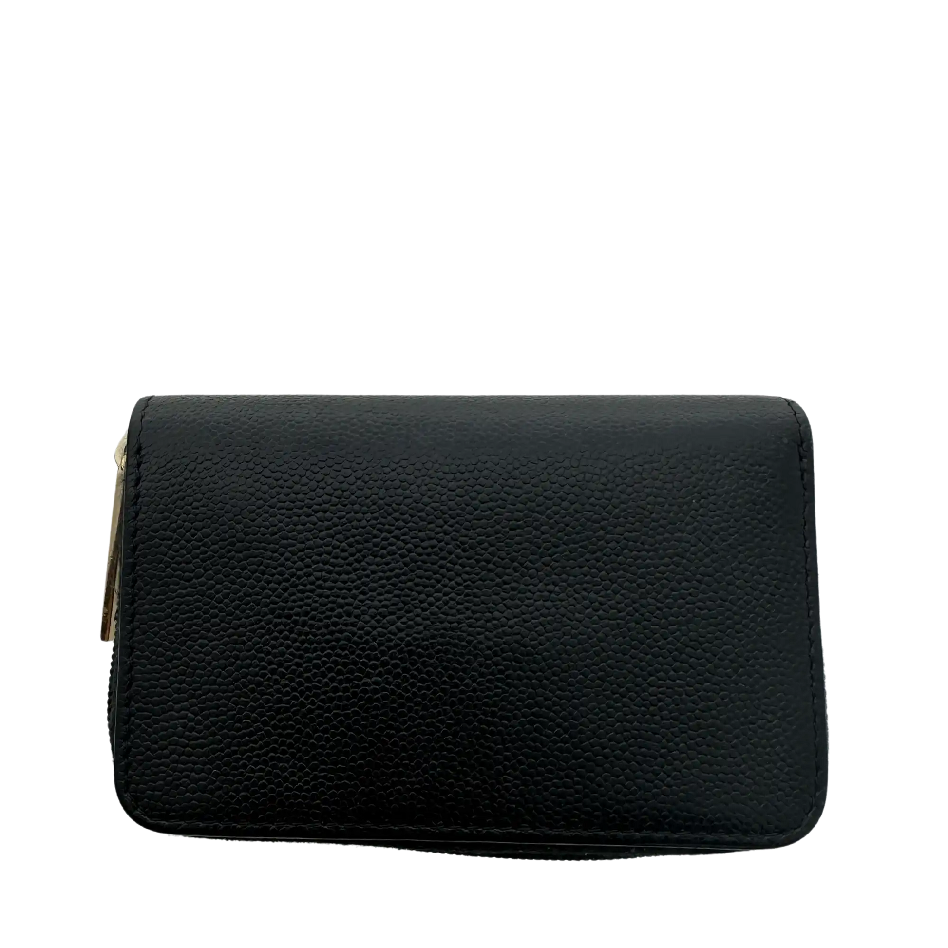 Chanel Coco Mark  kleine Geldbörse CC Leder schwarz / sehr gut Chanel