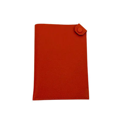 Hermés Pass-Etui Tarmac Dot PM Passhülle Orange Fullset / neu Hermès
