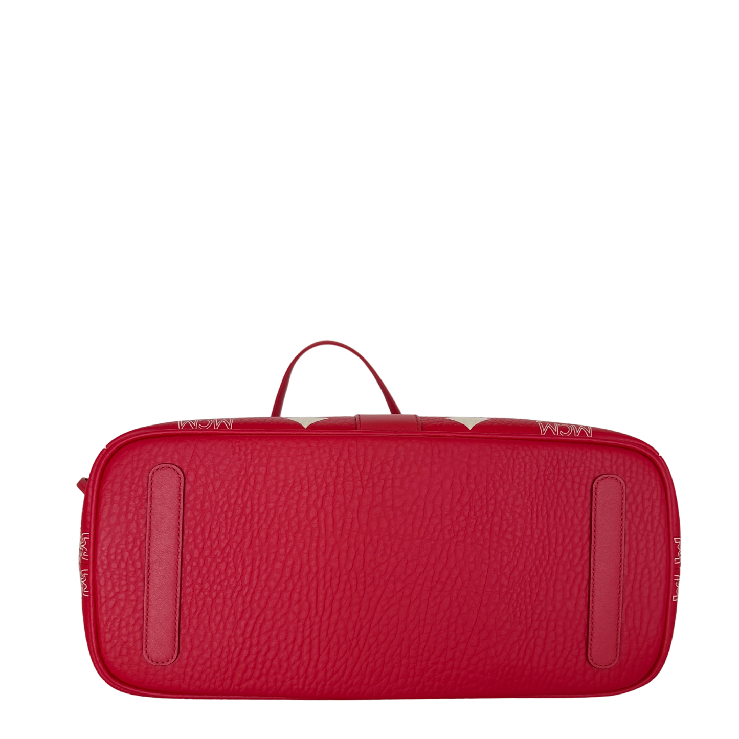 MCM Liz Shopper Visetos Canvas  rot weiss / neuwertig MCM