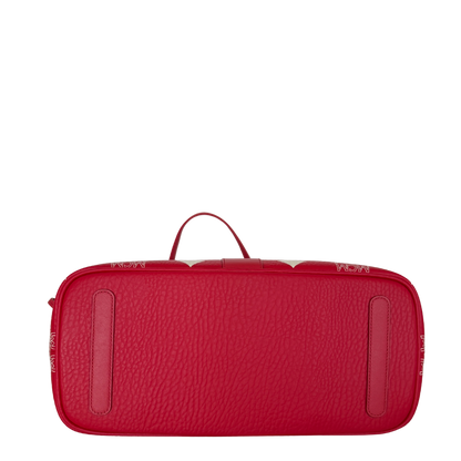 MCM Liz Shopper Visetos Canvas  rot weiss / neuwertig MCM