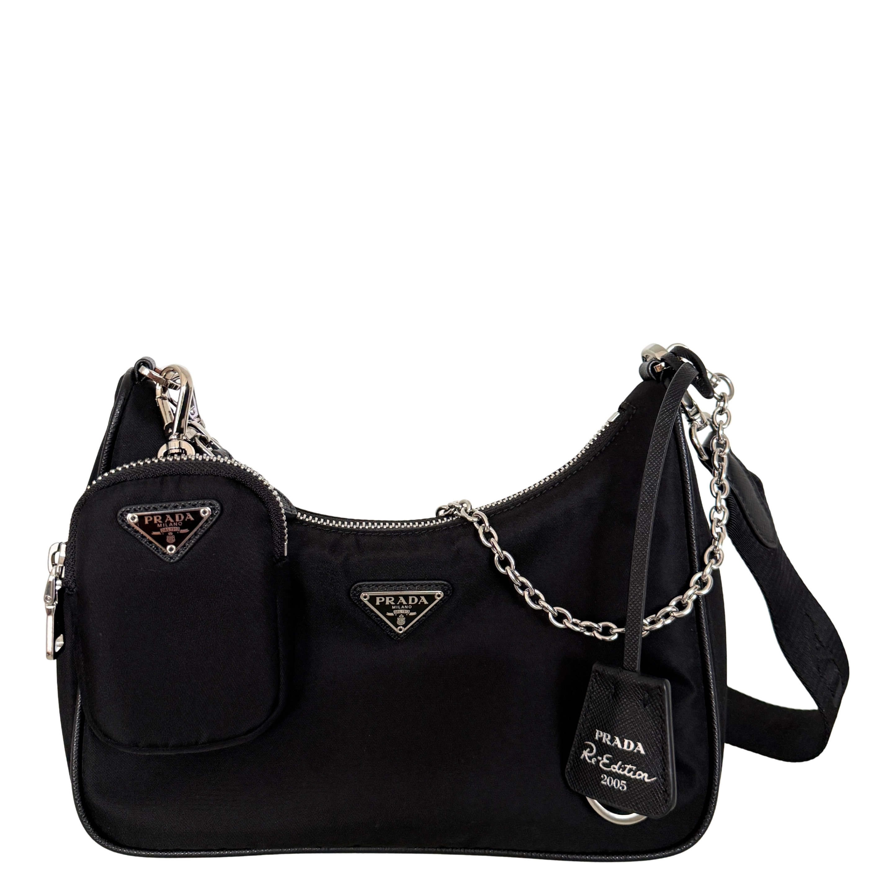 Prada Re-Edition 2005 aus Re-Nylon Schwarz / neuwertig Prada