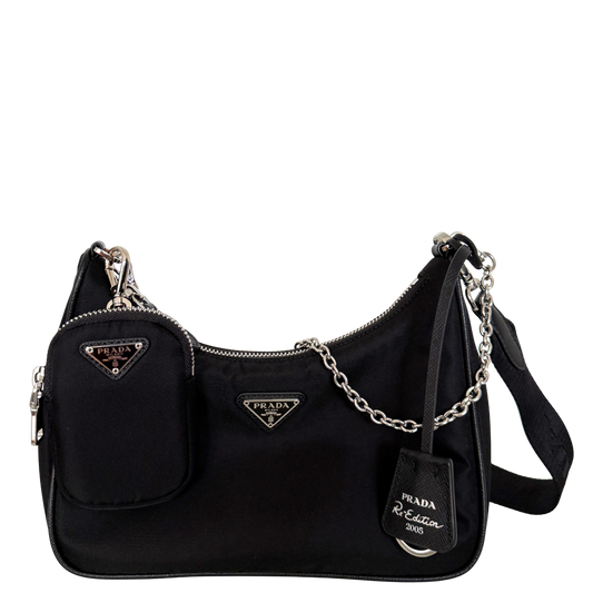 Prada Re-Edition 2005 aus Re-Nylon Schwarz / neuwertig Prada