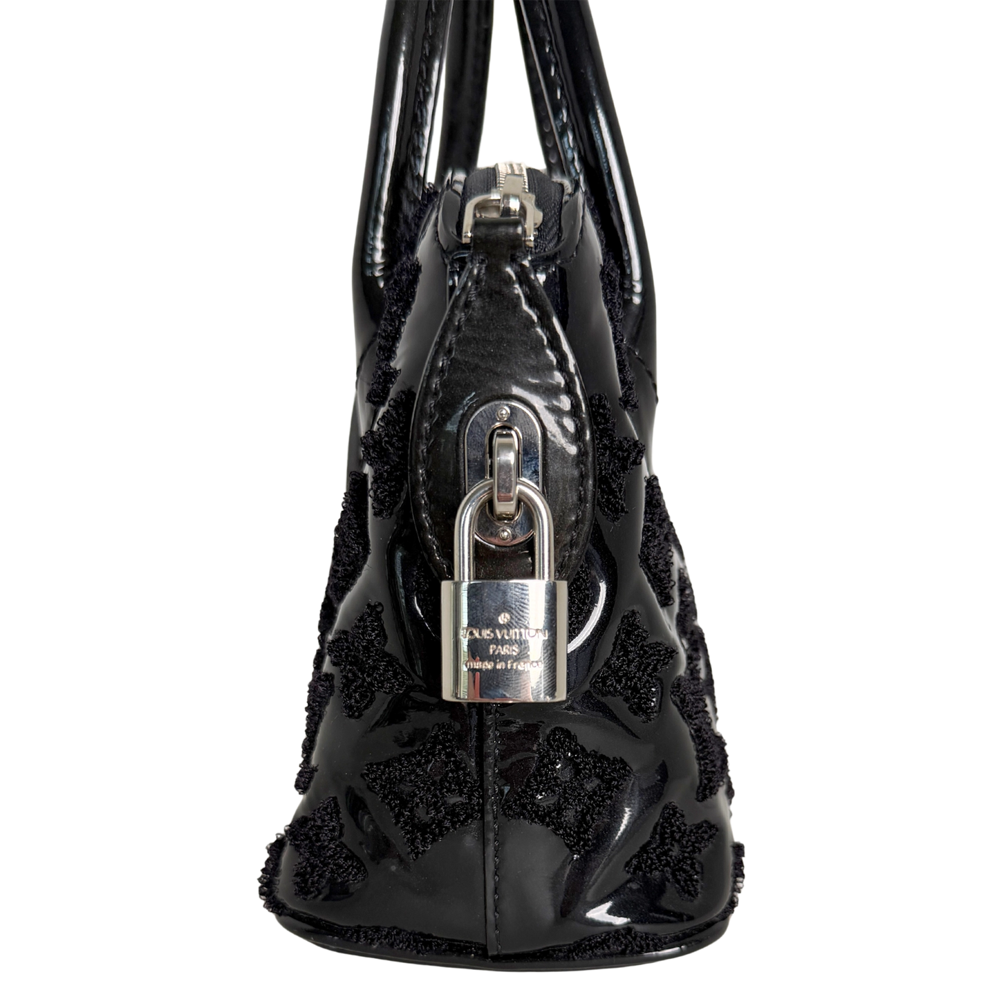 Louis Vuitton Lockit BB Bag Limited Edition 2012 Lackleder schwarz / sehr gut Louis Vuitton