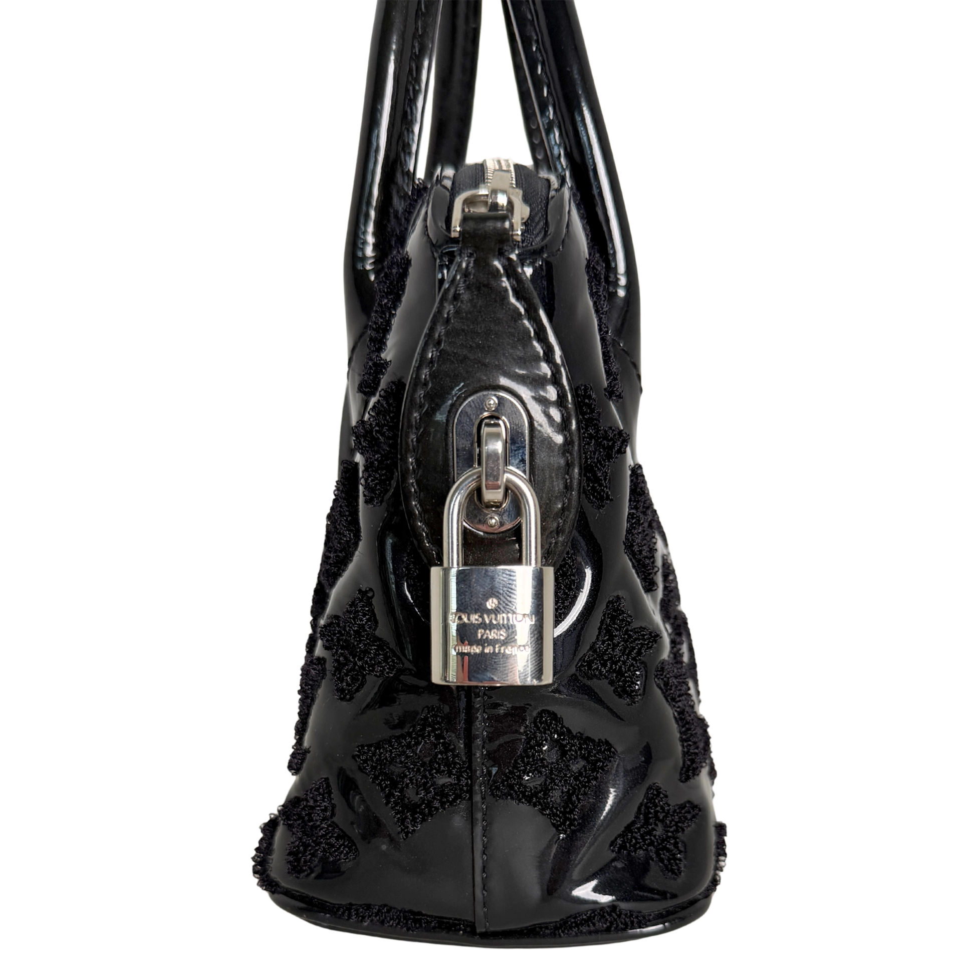 Louis Vuitton Lockit BB Bag Limited Edition 2012 Lackleder schwarz / sehr gut Louis Vuitton