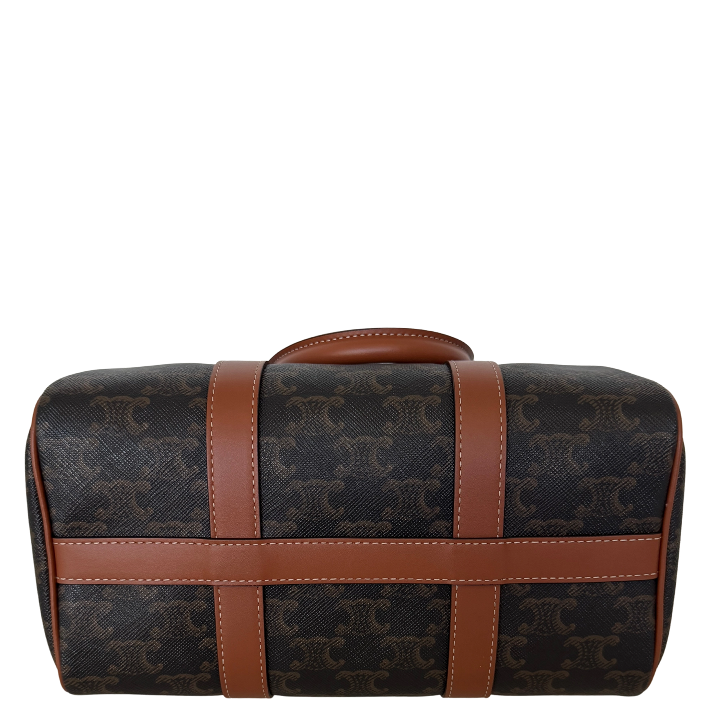 Celine mittelgroße Boston Bag aus Triomphe Canvas Fullset / neuwertig CELINE
