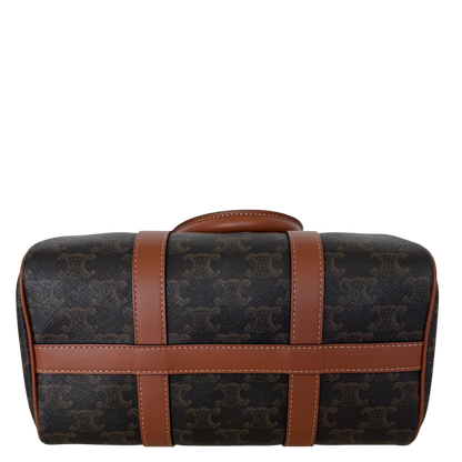 Celine mittelgroße Boston Bag aus Triomphe Canvas Fullset / neuwertig CELINE