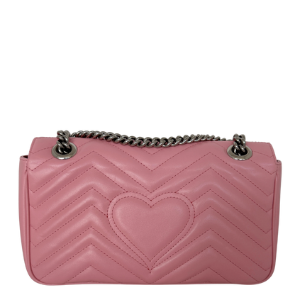 Gucci GG Marmont Small pink silber Hardware / neuwertig Gucci