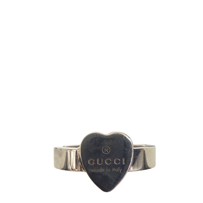 Gucci Ring mit Herz-Anhänger 925er silber Größe 10 / gut Gucci