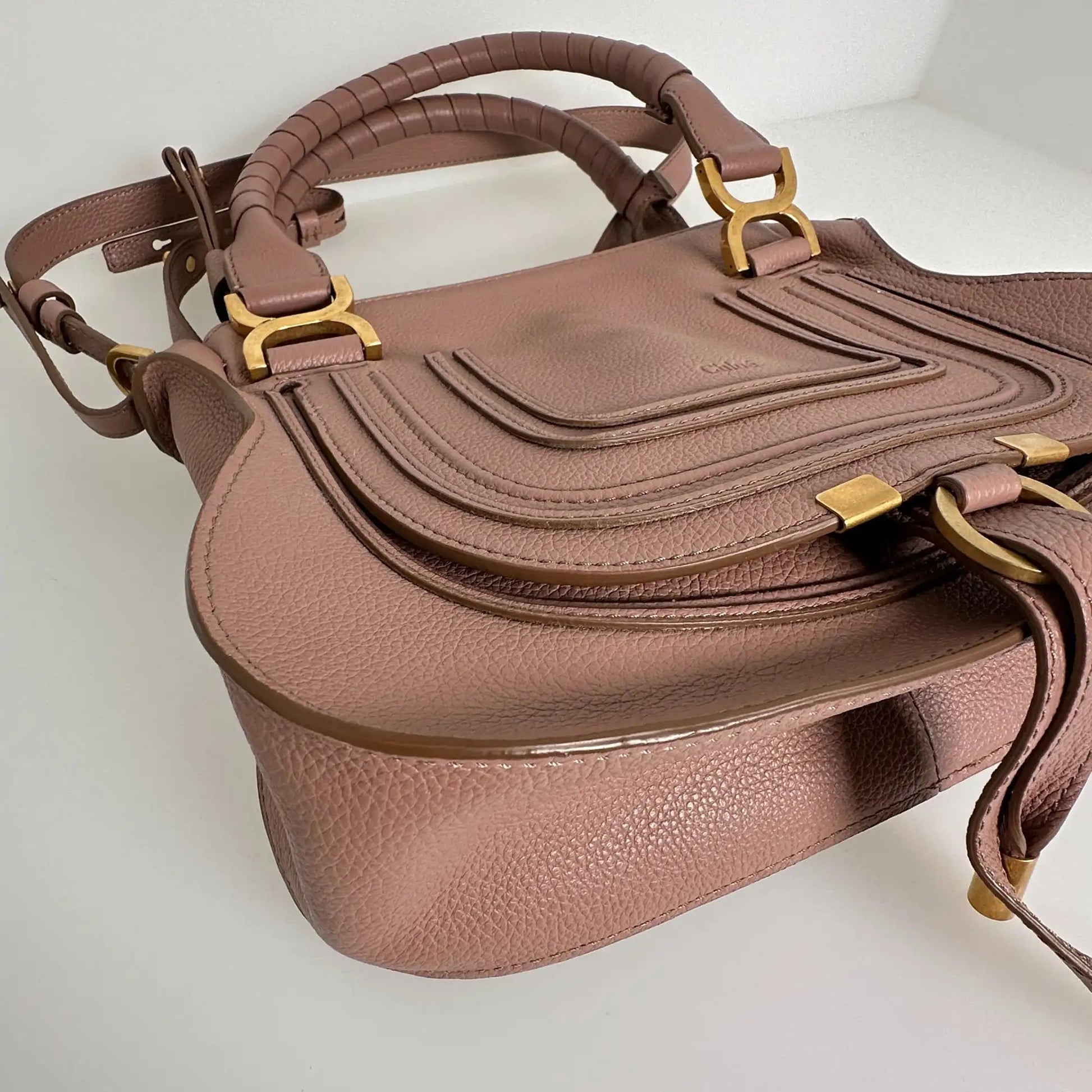 Chloé Marcie Small Handtasche Woodrose Leder / neuwertig Chloé