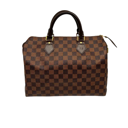 Louis Vuitton Speedy 30 Damier Ebene Hot Stamping J.S. Fullset / neuwertig Louis Vuitton