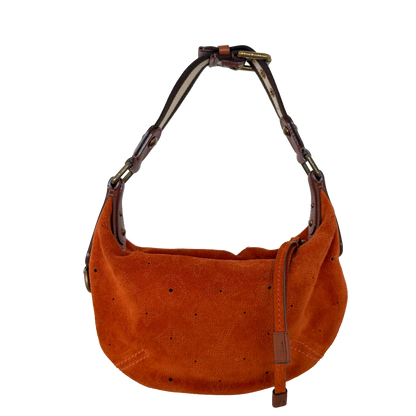 Louis Vuitton Limited Edition Orange Monogram Suede Onatah PM Bag / neuwertig Louis Vuitton