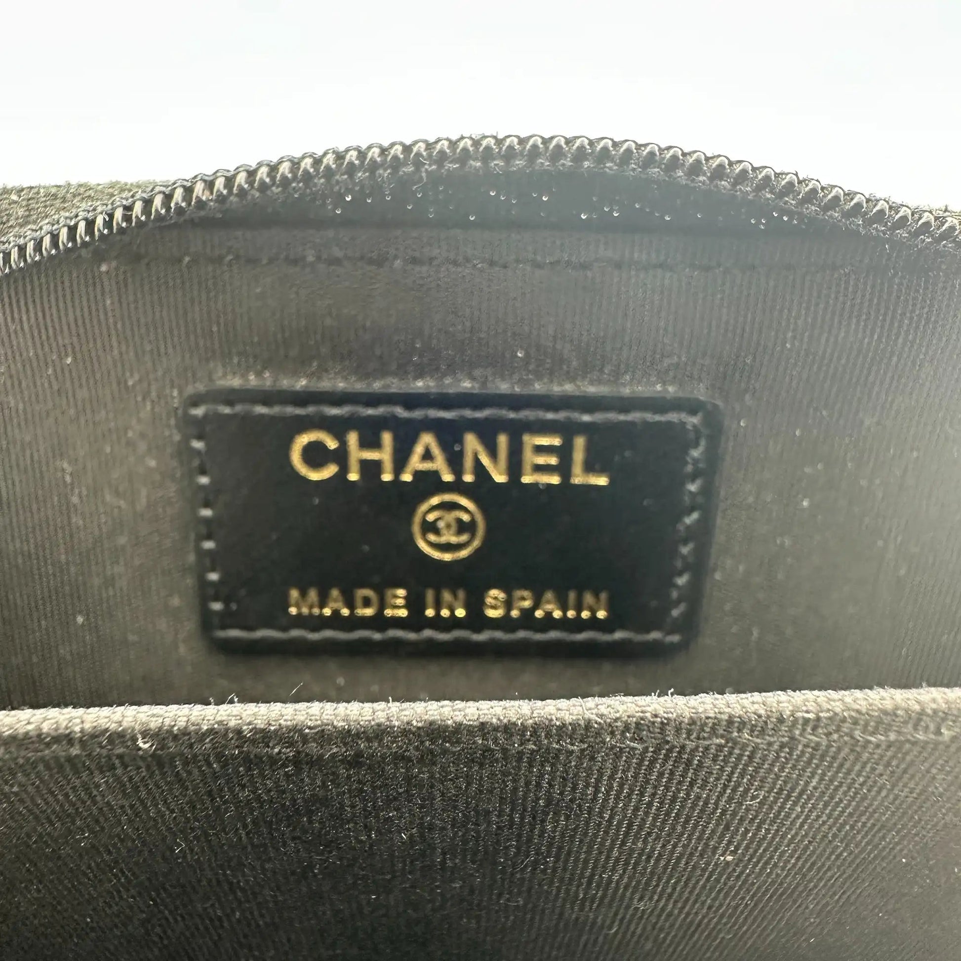 Chanel Coco Mark  kleine Geldbörse CC Leder schwarz / sehr gut Chanel