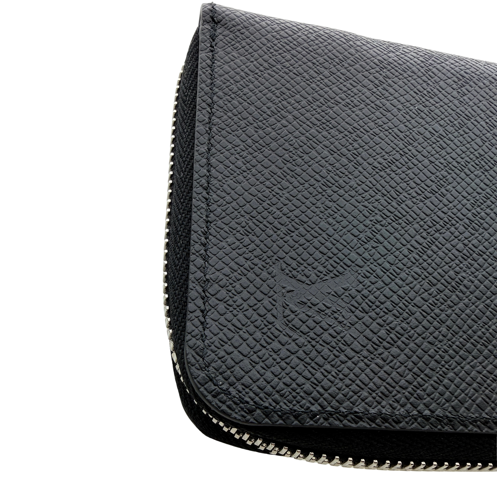 Louis Vuitton Zippy Wallet Vertical Taiga Leder schwarz Fullset / neuwertig Louis Vuitton