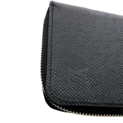Louis Vuitton Zippy Wallet Vertical Taiga Leder schwarz Fullset / neuwertig Louis Vuitton