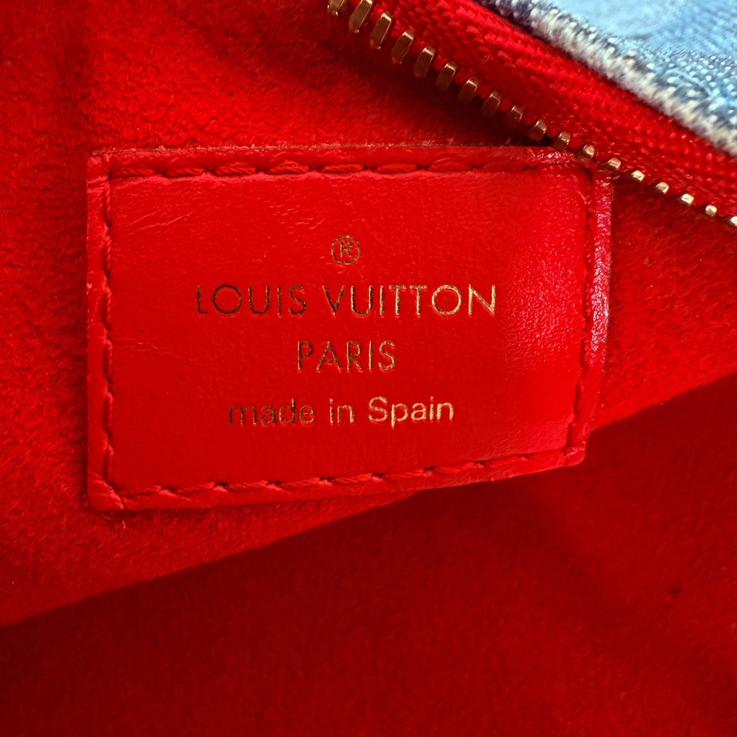 Louis Vuitton City Pouch Denim M68761 / sehr gut Louis Vuitton