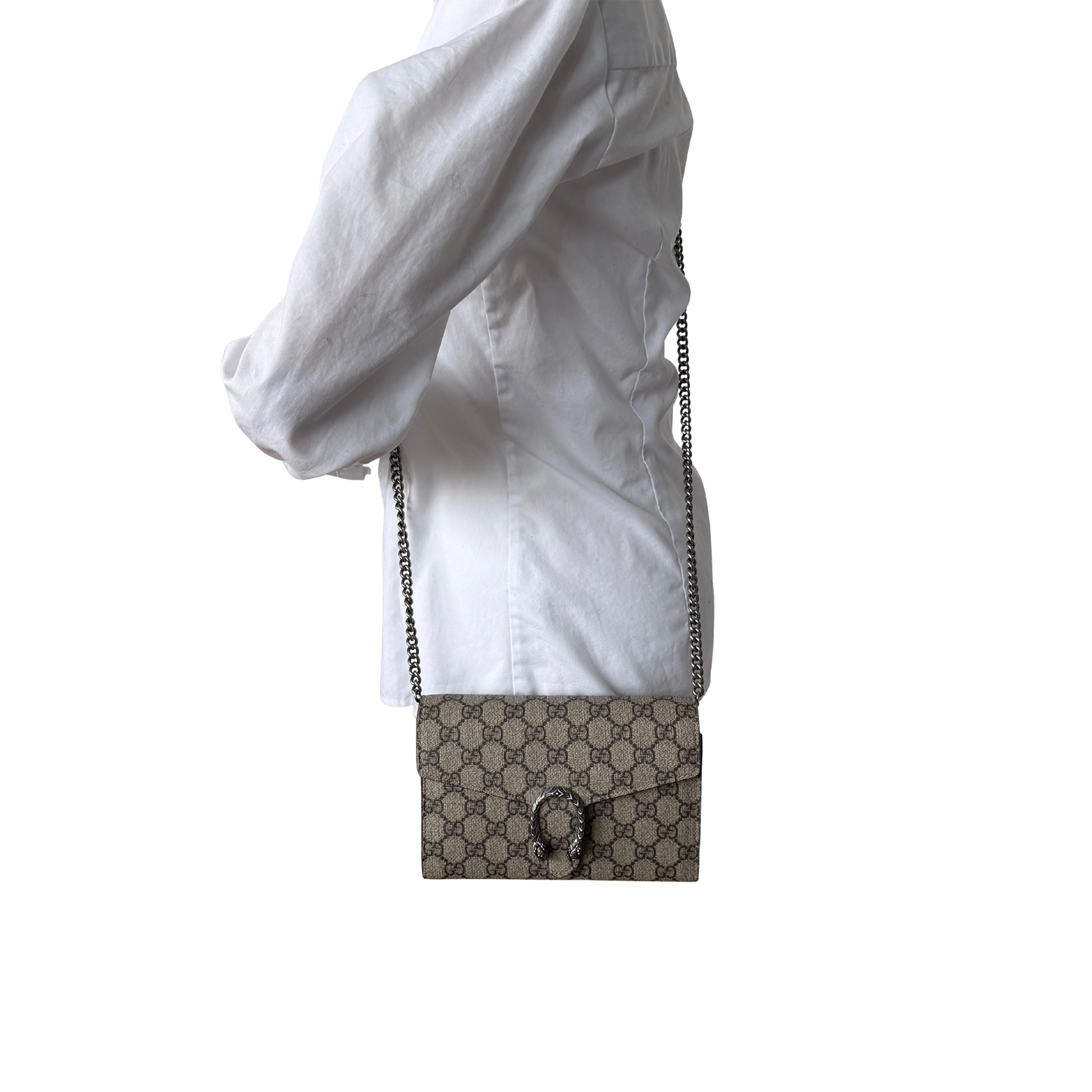 Gucci Dionysus GG Supreme  Wallet on Chain / neuwertig Gucci