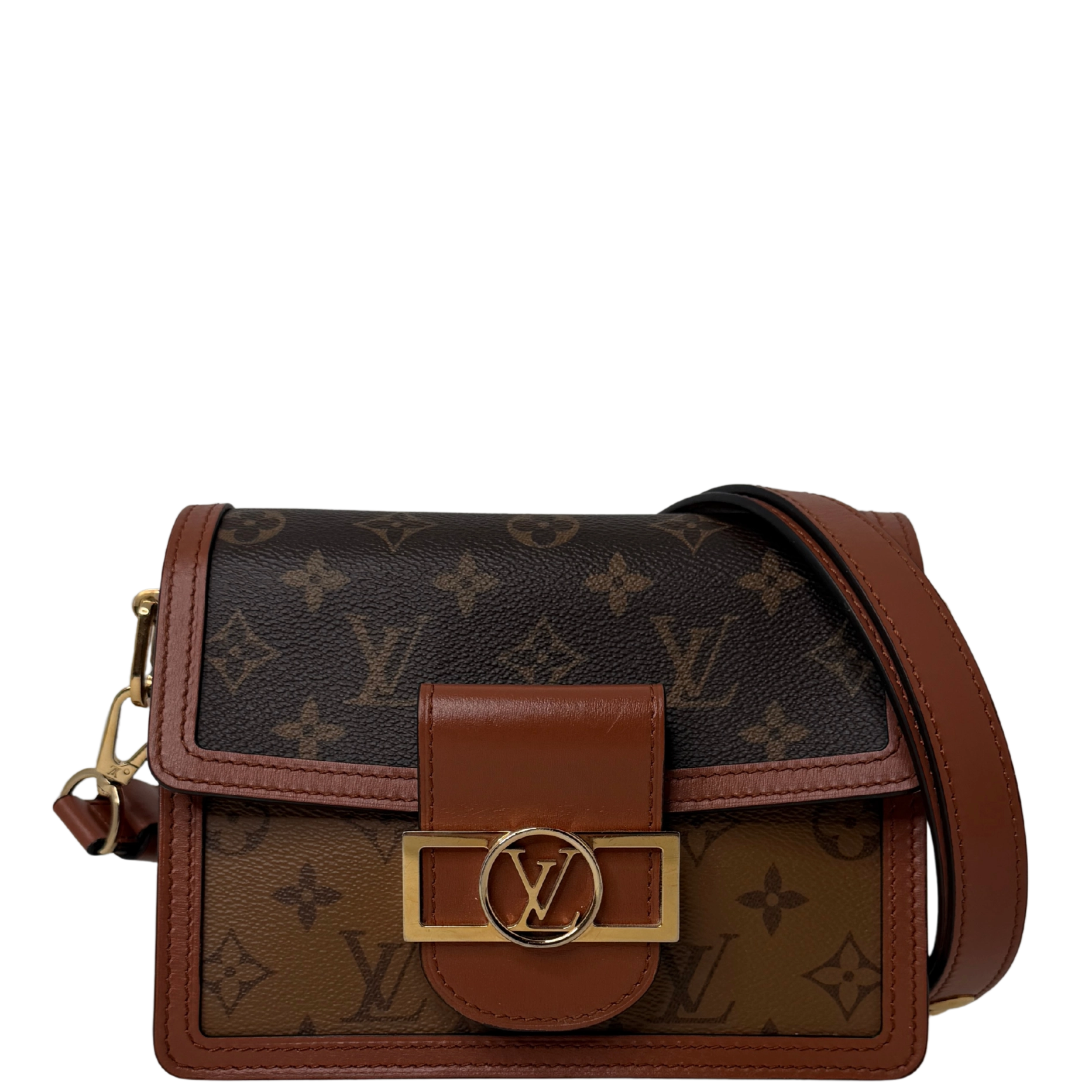 Louis Vuitton Mini Dauphine Monogram Reverse Canvas Fullset / sehr gut Louis Vuitton