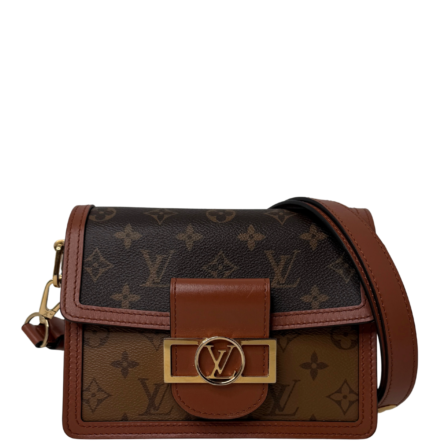 Louis Vuitton Mini Dauphine Monogram Reverse Canvas Fullset / sehr gut Louis Vuitton