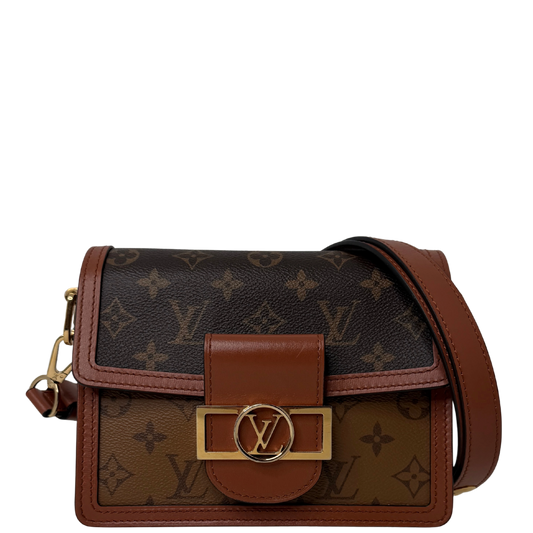 Louis Vuitton Mini Dauphine Monogram Reverse Canvas Fullset / sehr gut Louis Vuitton