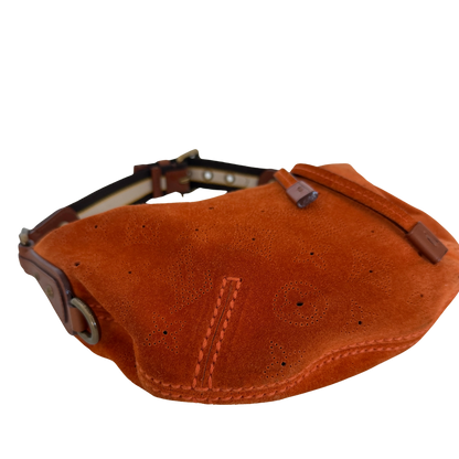 Louis Vuitton Limited Edition Orange Monogram Suede Onatah PM Bag / neuwertig Louis Vuitton