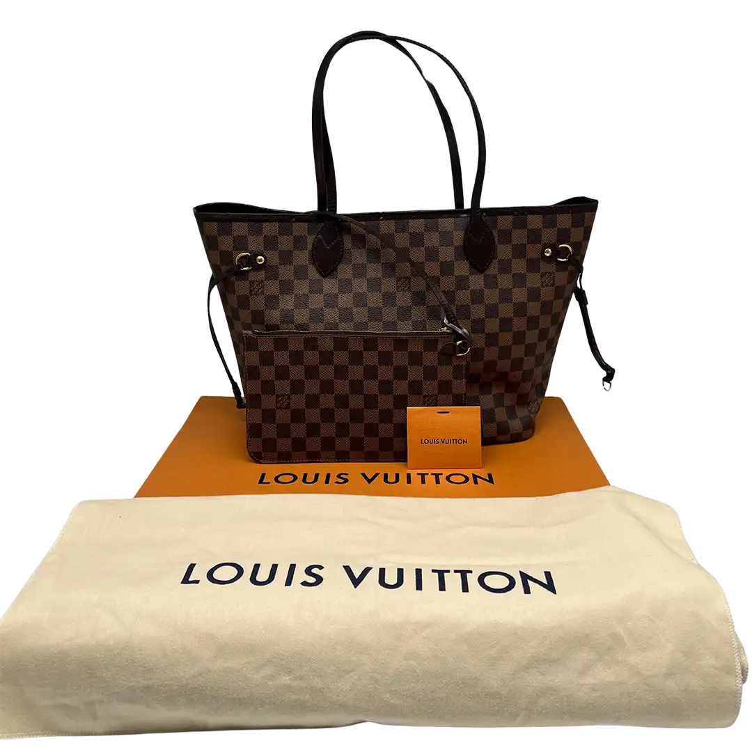 Louis Vuitton Neverfull MM N41358 Damier Ebene Canvas / sehr gut Louis Vuitton