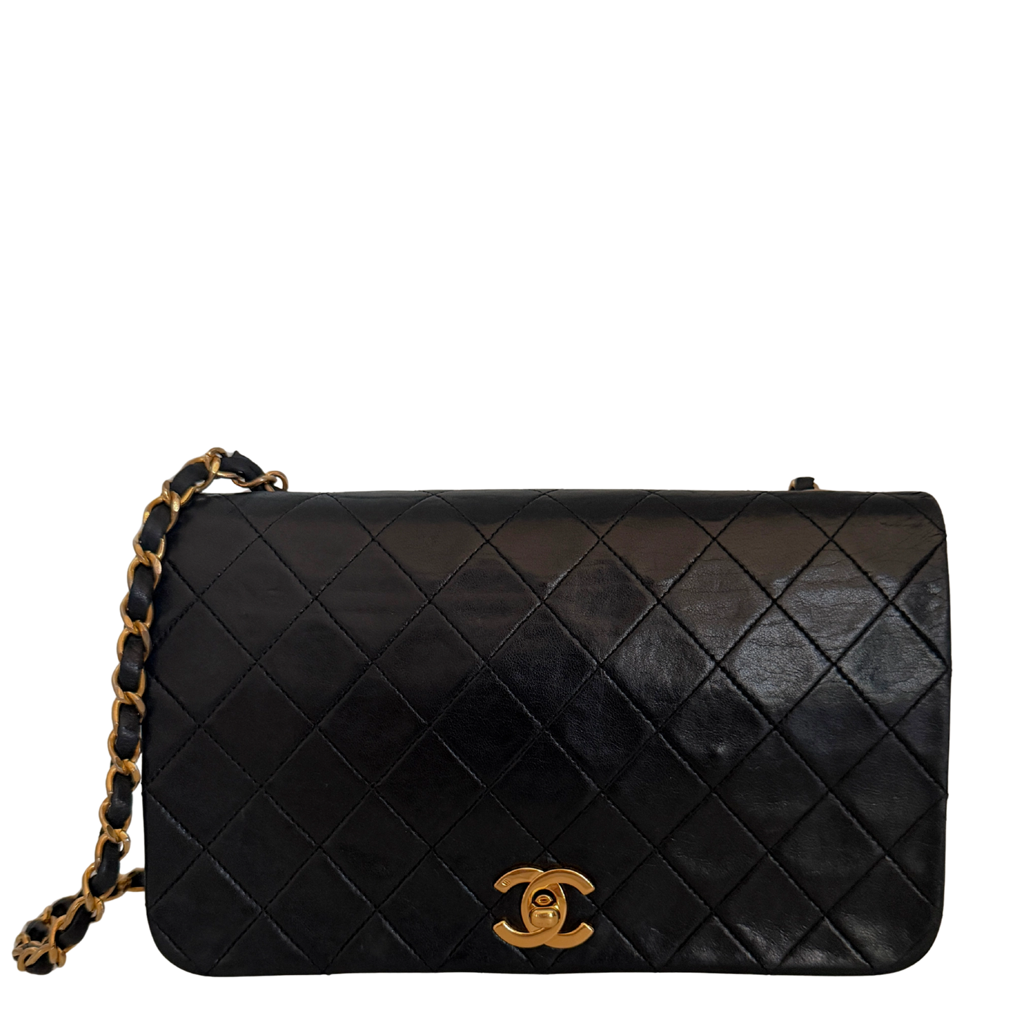 Chanel Timeless Single Flap Small Lammleder Schwarz / gut Chanel