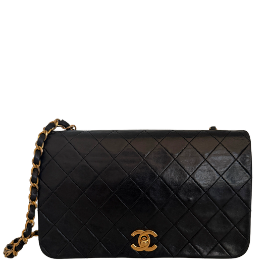 Chanel Timeless Single Flap Small Lammleder Schwarz / gut Chanel
