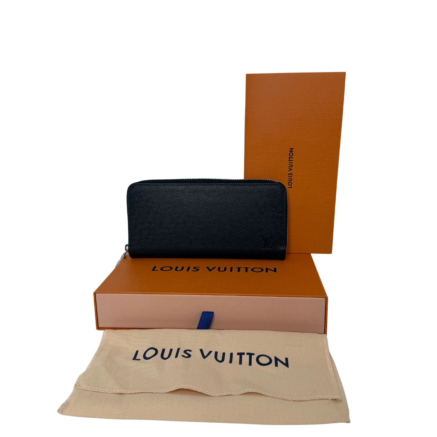 Louis Vuitton Zippy Geldbörse Horizontal Taiga Leder Fullset / neuwertig Louis Vuitton