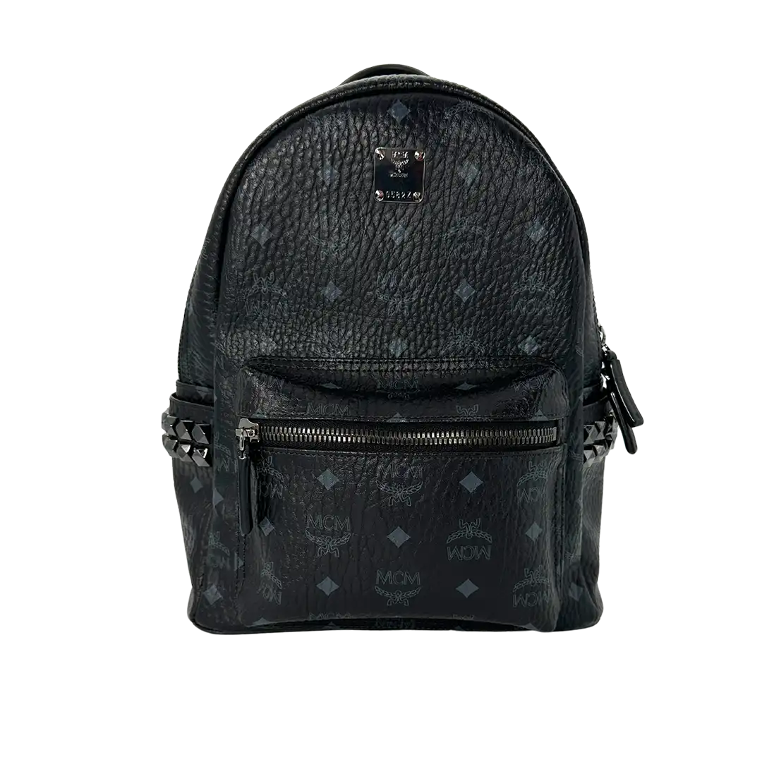 MCM Stark Small Rucksack Monogram schwarz / sehr gut MCM