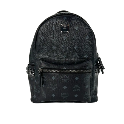 MCM Stark Small Rucksack Monogram schwarz / sehr gut MCM