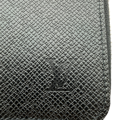 Louis Vuitton Zippy Wallet Vertical Taiga Leder schwarz Fullset / neuwertig Louis Vuitton